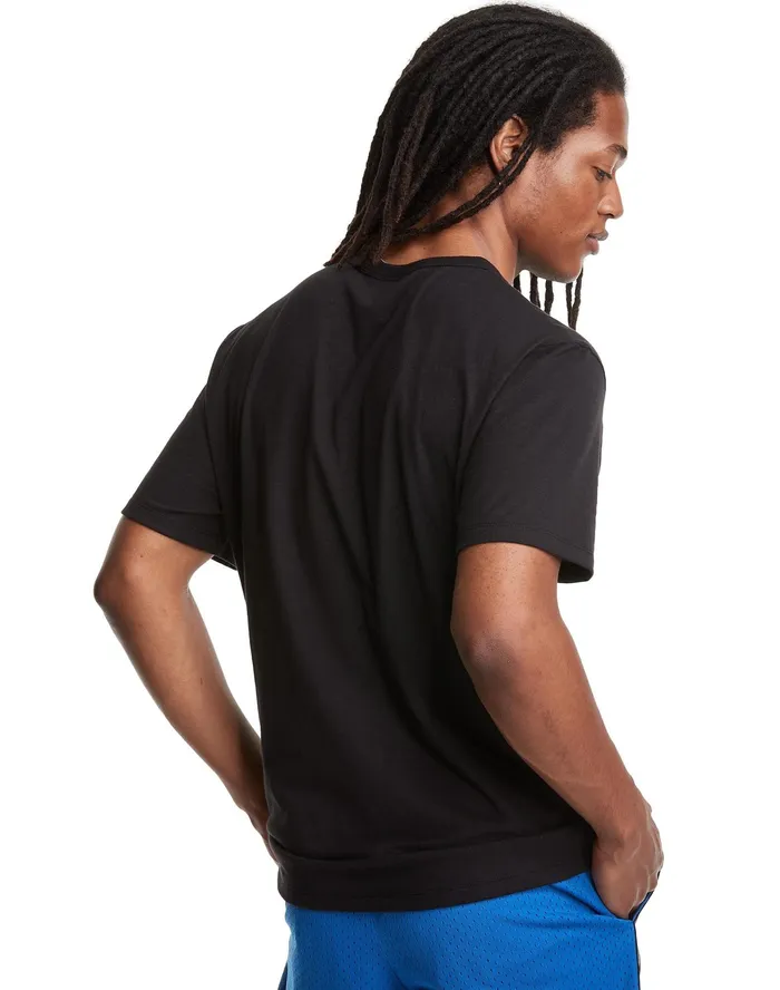 Lightweight Tee C Logo Applique Black Men Champion TShirts and Tops