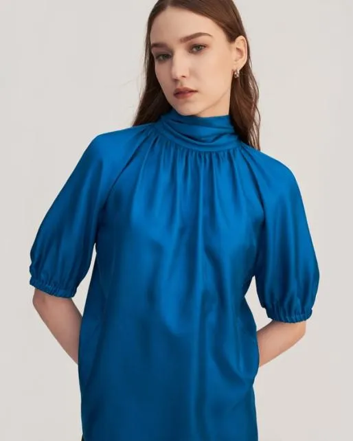 Lilysilk Ajuga Silk Twill Blouse Top Women Blouses Shirts