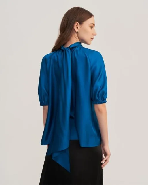Lilysilk Ajuga Silk Twill Blouse Top Women Blouses Shirts