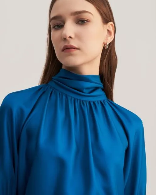 Lilysilk Ajuga Silk Twill Blouse Top Women Blouses Shirts