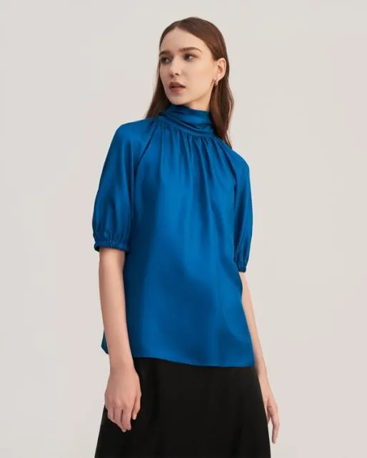 Lilysilk Ajuga Silk Twill Blouse Top Women Blouses Shirts
