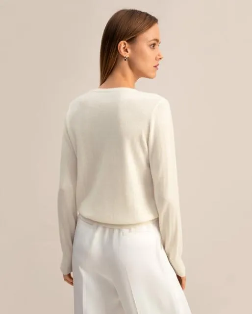 Lilysilk Baby Cashmere Crewneck Sweater Women Knitwear