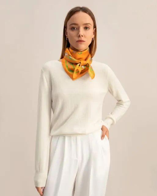 Lilysilk Baby Cashmere Crewneck Sweater Women Knitwear