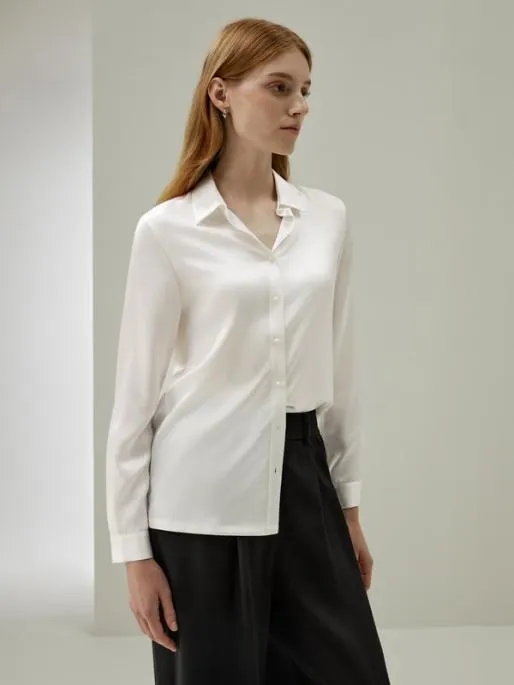 Lilysilk Classic Pearl Button 100 Pure Silk Blouse For Women Women Blouses Shirts