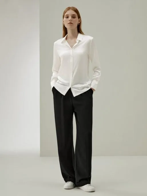 Lilysilk Classic Pearl Button 100 Pure Silk Blouse For Women Women Blouses Shirts