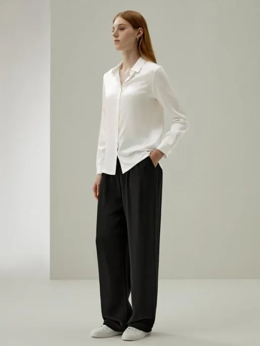 Lilysilk Classic Pearl Button 100 Pure Silk Blouse For Women Women Blouses Shirts