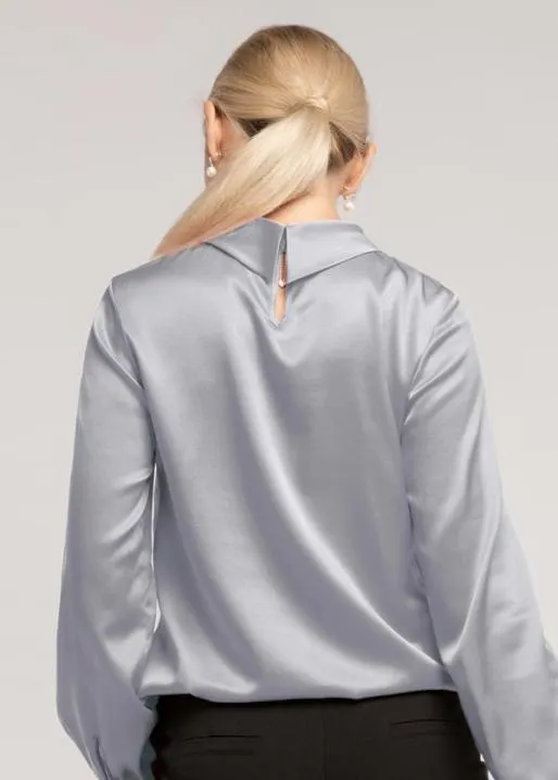 Lilysilk Cozy Stand Collar Long Sleeves Womens Silk Blouse Women Blouses Shirts