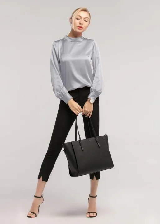Lilysilk Cozy Stand Collar Long Sleeves Womens Silk Blouse Women Blouses Shirts