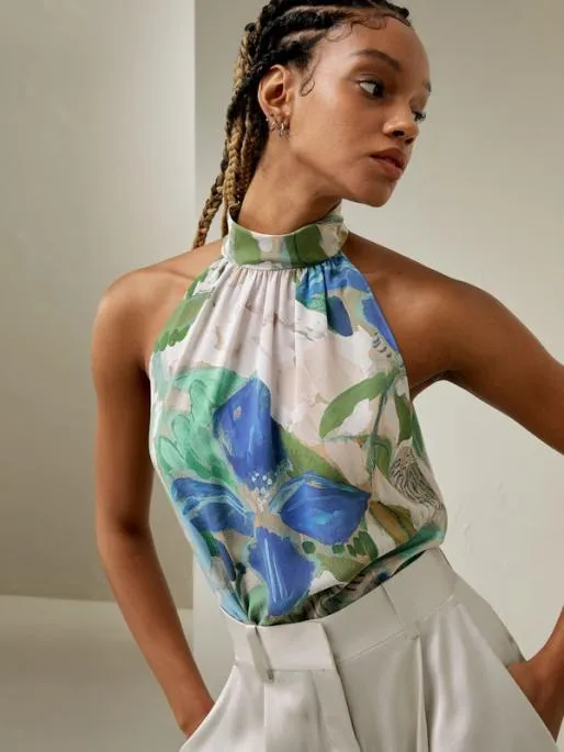 Lilysilk Floral Silk Blouse Elegant And Luxurious Tops For Women Women Tops
