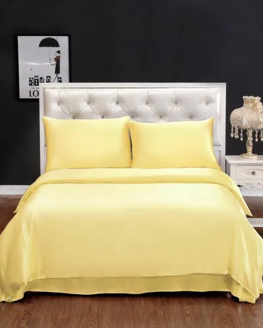 Lilysilk LILYUREA 19 Momme Seamless Silk Sheets Set Home Silk Bedding Sets