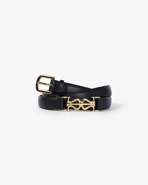 Lilysilk LS Clasp Leather Skinny Belt Women Belts Hats