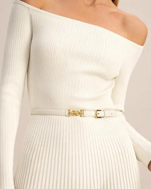 Lilysilk LS Clasp Leather Skinny Belt Women Belts Hats