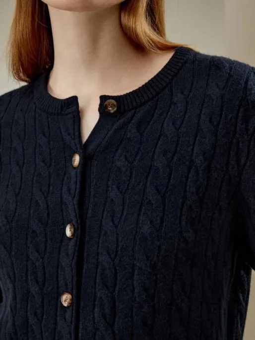 Lilysilk Luxurious Cable Knit Cashmere Sweater For Women Women Knitwear