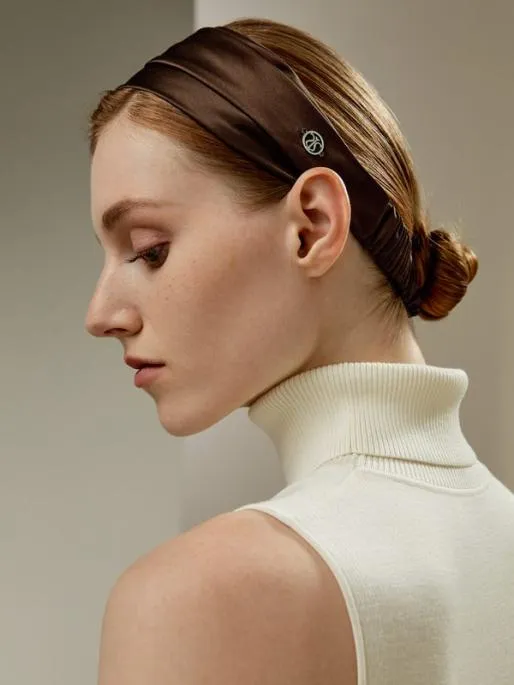 Lilysilk Minimalist Silk Headband With Adjustable Design Women Silk Scrunchies