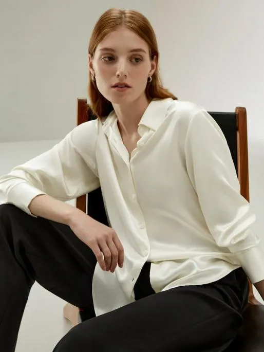 Lilysilk Oversized Silk Shirt For Women 8211 Long Sleeve Women Essentials