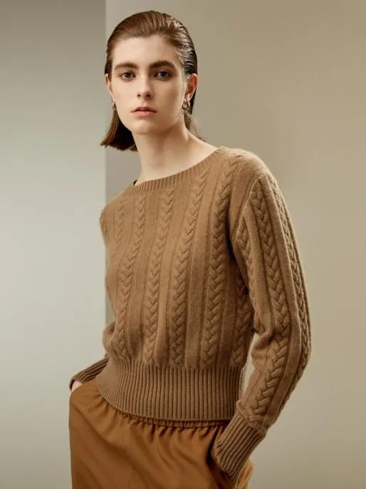 Lilysilk Pure Cashmere Drop Shoulder Crew Neck Sweater Women Essentials