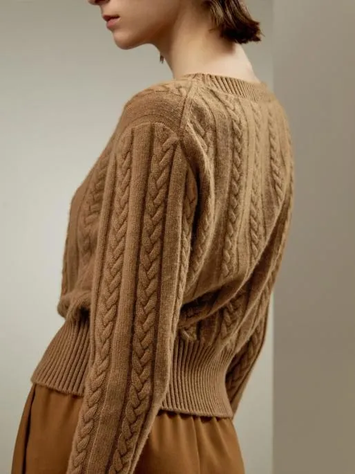 Lilysilk Pure Cashmere Drop Shoulder Crew Neck Sweater Women Essentials
