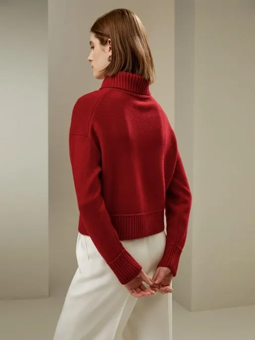 Lilysilk Relaxed Fit WoolCashmere Blend Sweater Women Knitwear