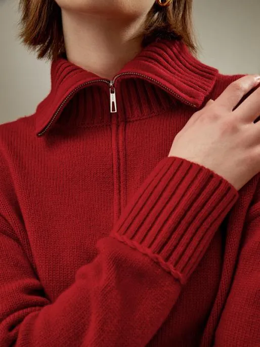 Lilysilk Relaxed Fit WoolCashmere Blend Sweater Women Knitwear