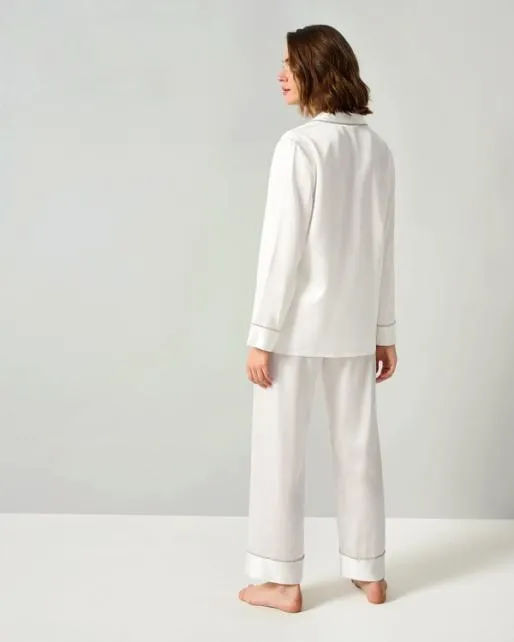 Lilysilk Rhinestone Trimmed Silk Women Pajamas Set Women Pajamas