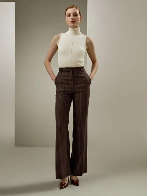 Lilysilk Silk Knitted Turtleneck Sleeveless Top Women Tops