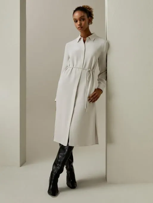 Lilysilk Silk Rope Tie Under Knee Dress Women Jumpsuits Dresses