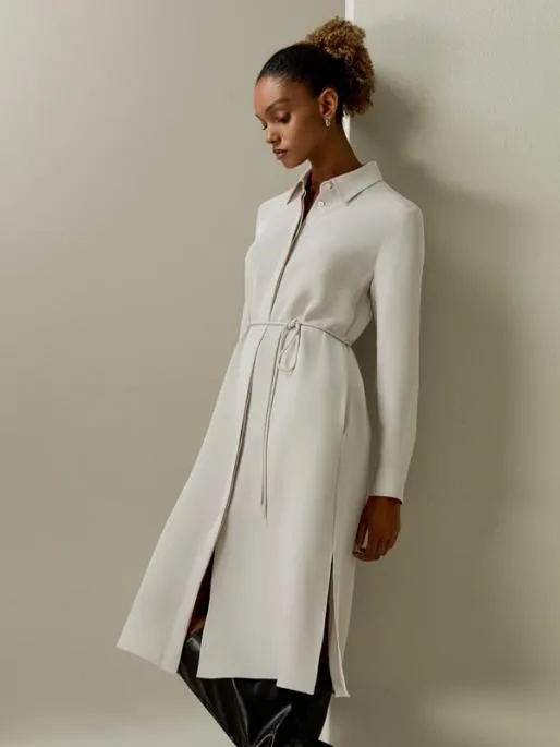 Lilysilk Silk Rope Tie Under Knee Dress Women Jumpsuits Dresses