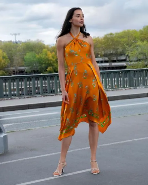 Lilysilk Spring Waltz Handkerchief Dress Women Jumpsuits Dresses