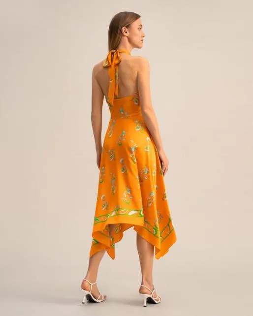 Lilysilk Spring Waltz Handkerchief Dress Women Jumpsuits Dresses