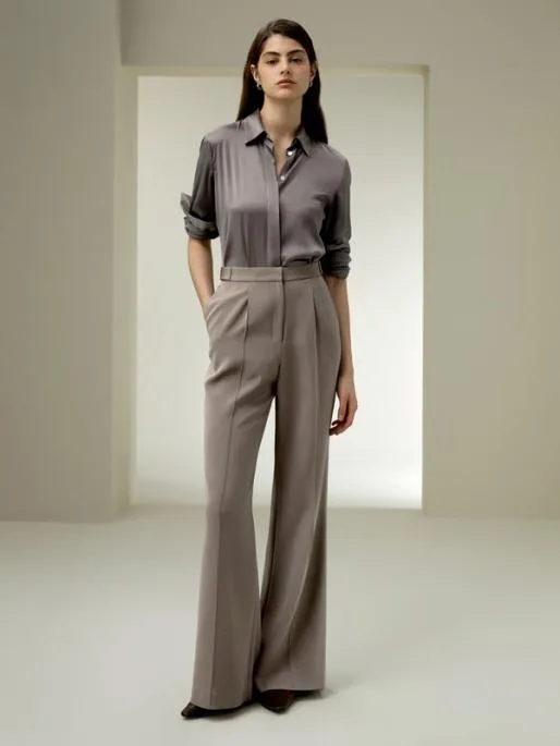 Lilysilk Subtleflare Modern Business Silk Trousers Women Essentials
