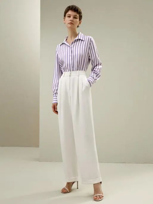 Lilysilk The Amalfi Stripe Silk Shirt Women Blouses Shirts