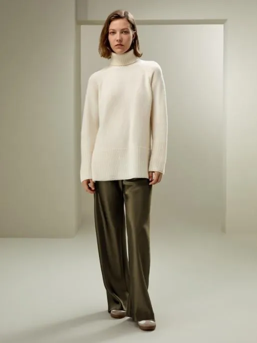 Lilysilk Turtleneck Cashmere Sweater Women Knitwear