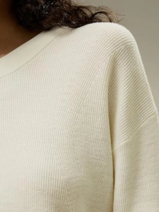 Lilysilk Ultrafine Merino Wool Crewneck Women Knitwear