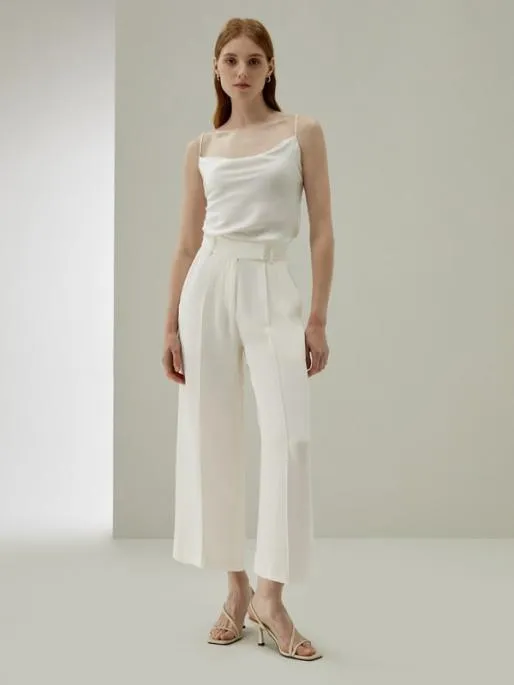 Lilysilk Wide Leg Heavy Crepe Silk Iris Pants For Women 8211 BlackWhite Women Bottoms