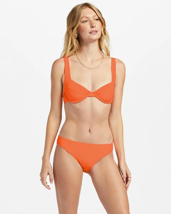 Lined Up Lowrider Bikini Bottoms Poppin Peach Women Billabong Bikinis