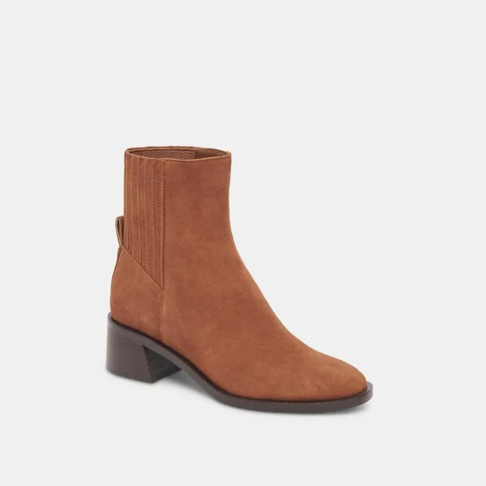 Linny H2O Wide Boots Brown Suede Women Dolce Vita Boots and Booties