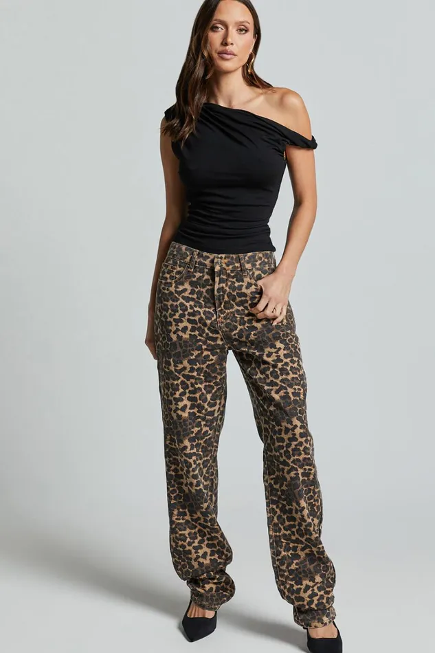 Lioness 8211 Carmela Jeans In LEOPARD Women Showpo Jeans