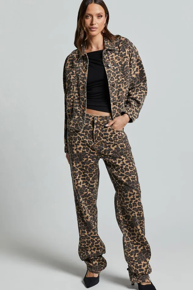 Lioness 8211 Carmela Jeans In LEOPARD Women Showpo Jeans