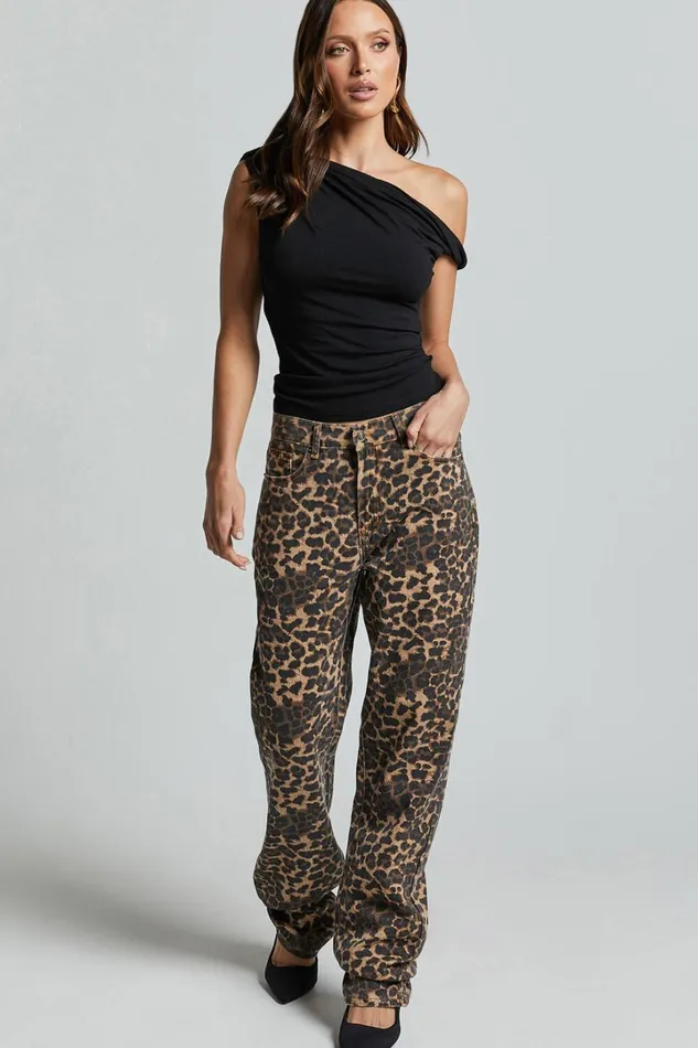 Lioness 8211 Carmela Jeans In LEOPARD Women Showpo Jeans