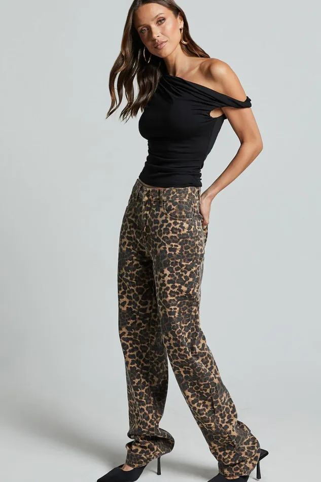 Lioness 8211 Carmela Jeans In LEOPARD Women Showpo Jeans