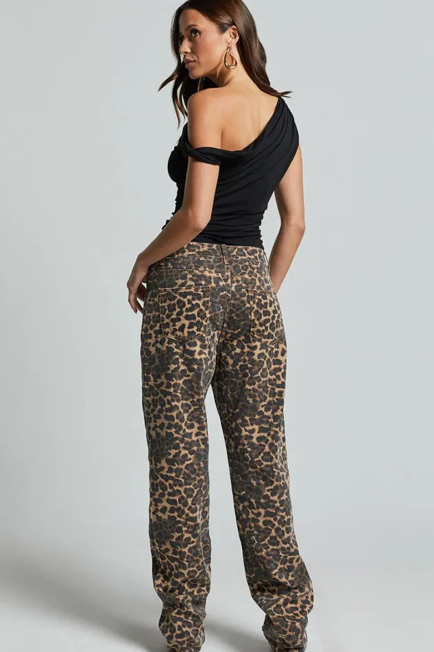 Lioness 8211 Carmela Jeans In LEOPARD Women Showpo Jeans