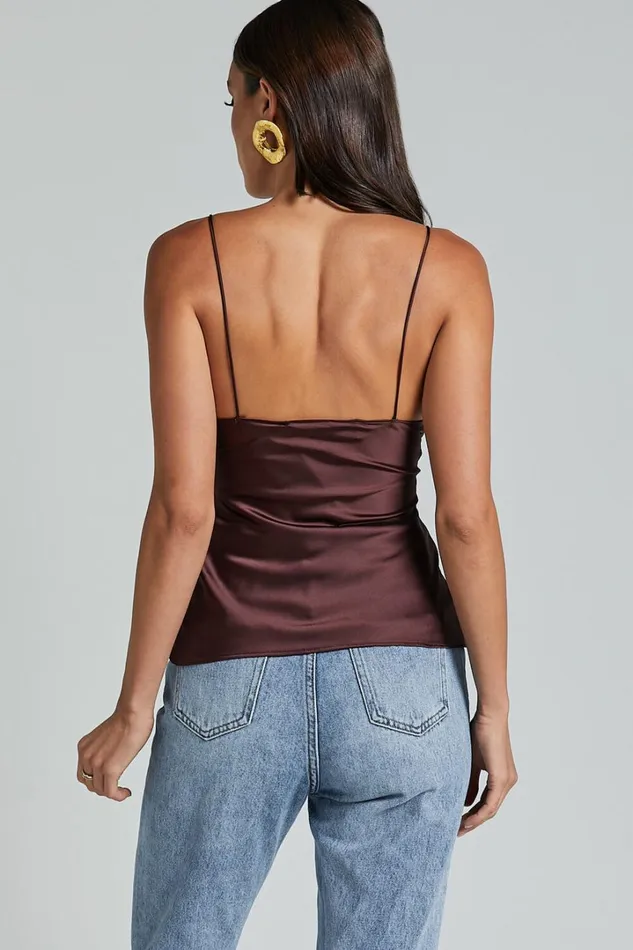 Lioness 8211 Mariah Cami Top In GARNET Women Showpo Tops