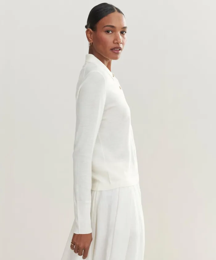 LongSleeve Tops Women Jenni Kayne Grayson Pullover Ivory