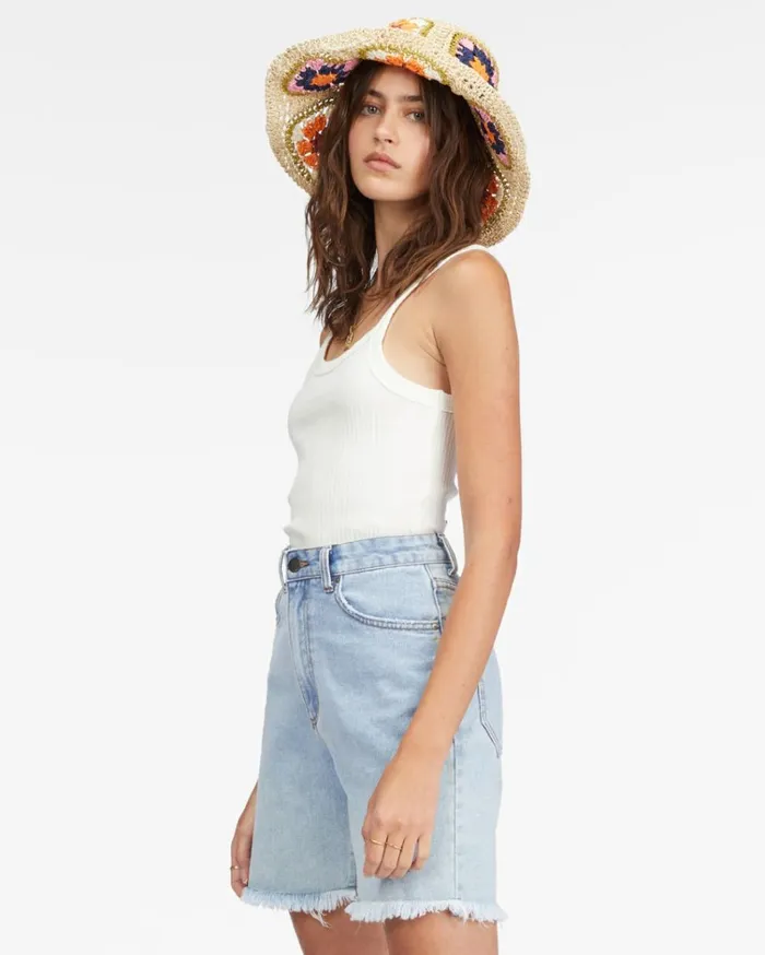 Long Time Denim Shorts Sweet Blue 1 Women Billabong Shorts
