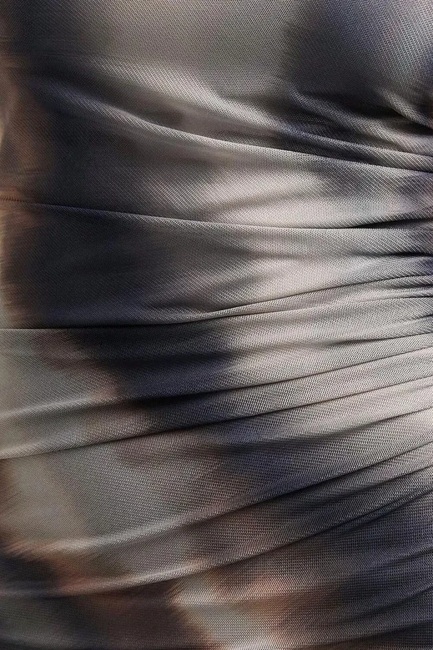 Loralie Midi Dress 8211 Mesh High Neck Bodycon Dress In Brown Tie Dye Women Showpo Curve Clothes
