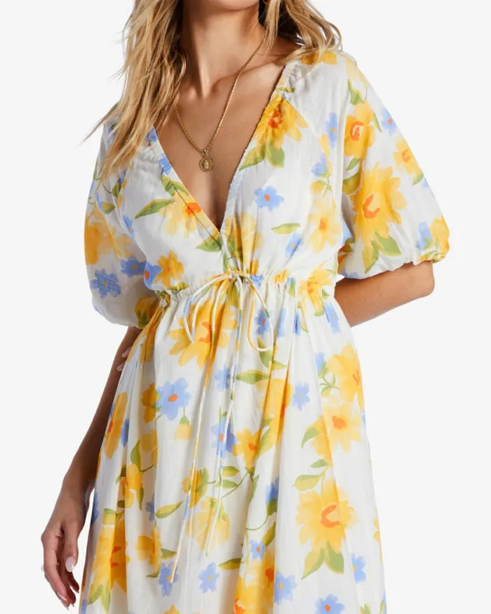 Lost In Love Maxi Dress Salt Crystal Women Billabong Maxi Dresses
