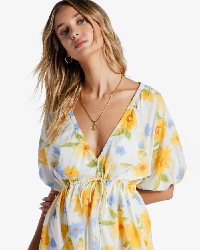 Lost In Love Maxi Dress Salt Crystal Women Billabong Maxi Dresses