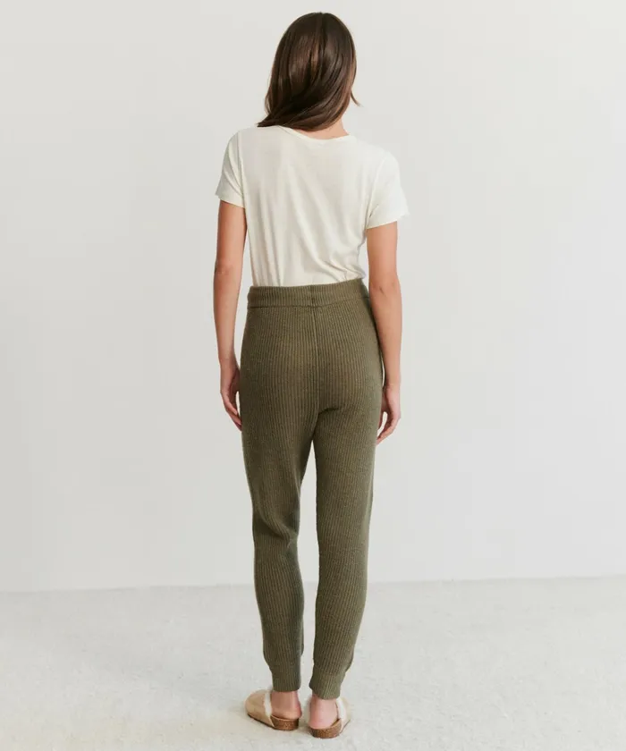 Lounge and Sweatpants Women Jenni Kayne Alpaca Fisherman Sweatpant Olive