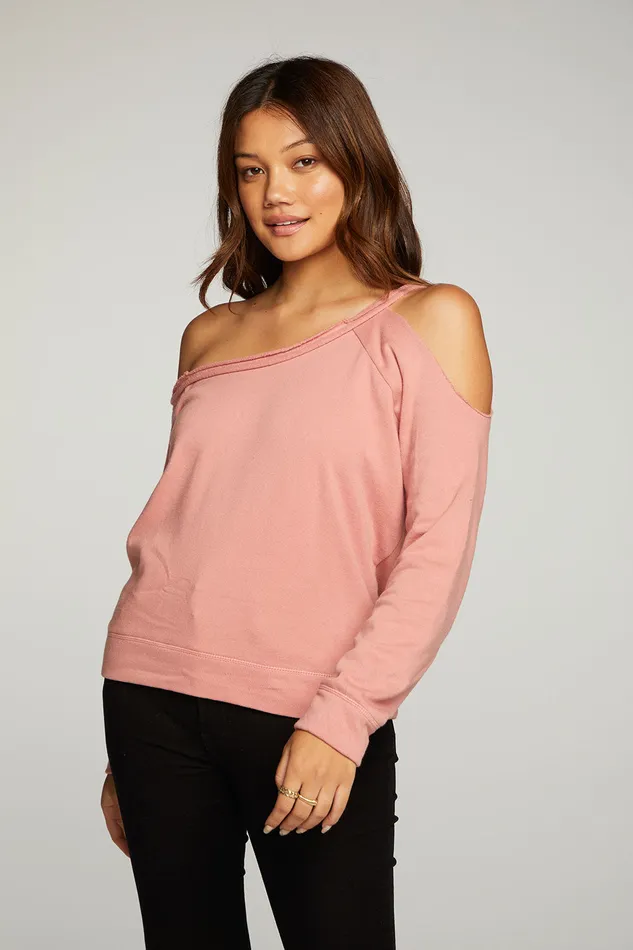Loungewear Cotton Fleece Vented Off Shoulder Long Sleeve Raglan Pullover 8211 Chaser Brand Womens Loungewear Cotton Fleece Vented Off Shoulder Long Sleeve Raglan Pullover 8211 Chaser Brand Womens