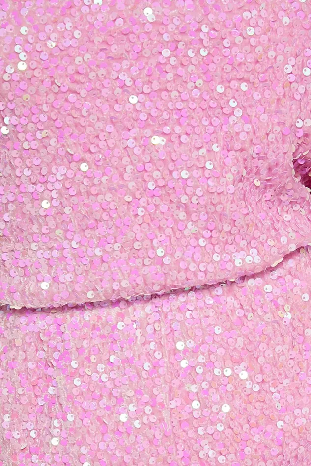 Lucy Mini Dress 8211 One Shoulder Sequin Mini Dress In Pink Women Showpo Dresses